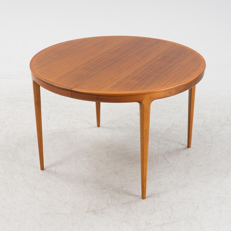 A 'Diamant' walnut dining table by Bertil Fridhagen, for Bodafors, 1960s.