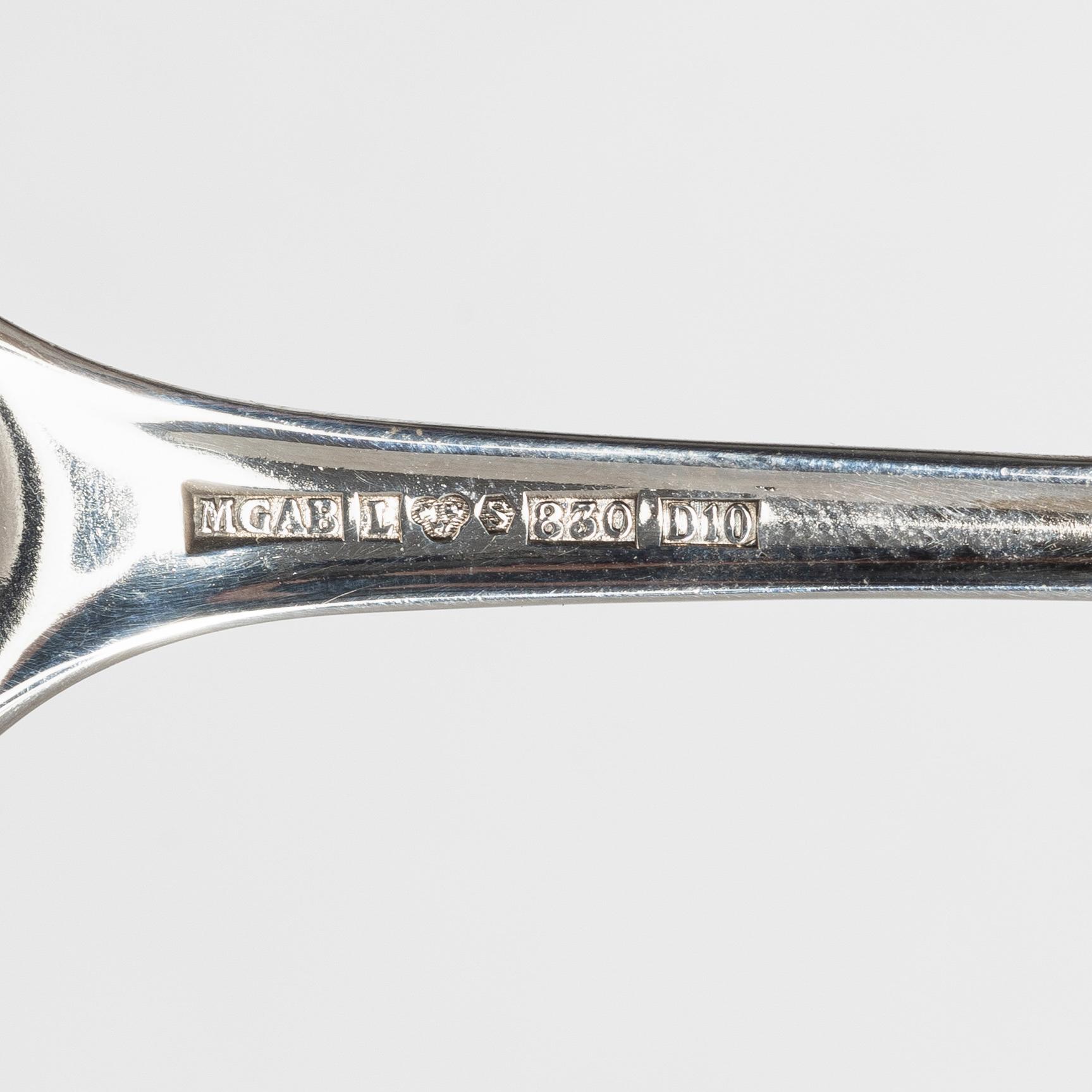 Cutlery, 31 pcs, silver, Sweden 20th century.