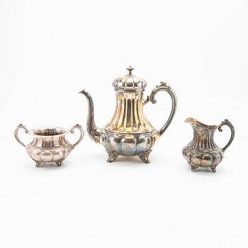 Coffee service, silver, 3 pieces.