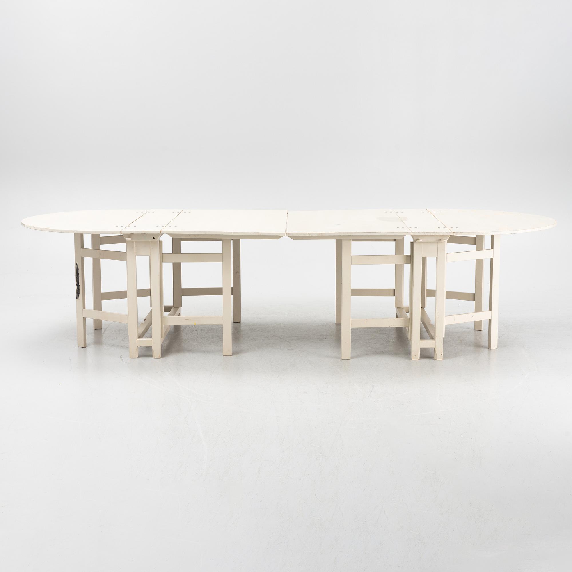 A pair of 'Bergslagen' gate leg tables from IKEA, 1990's.