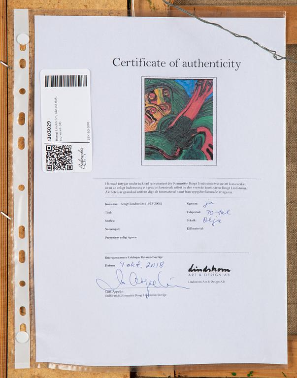 Bengt Lindström, oil on canvas, signed.