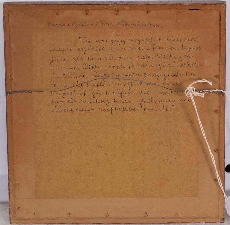 Magnus Zeller, "Das Nähmädchen".