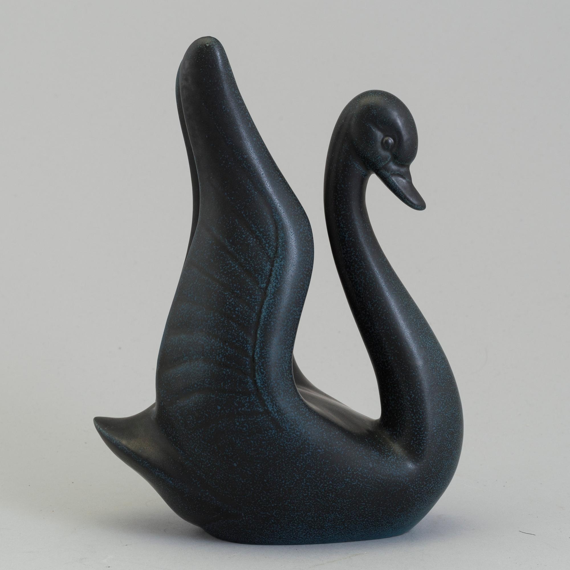 A figurine and bowl by Gunnar Nylund, Rörstrand.