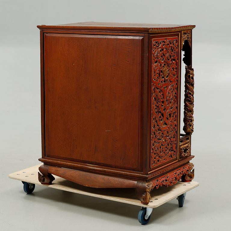 A small altar cabinet, China, circa 1900.