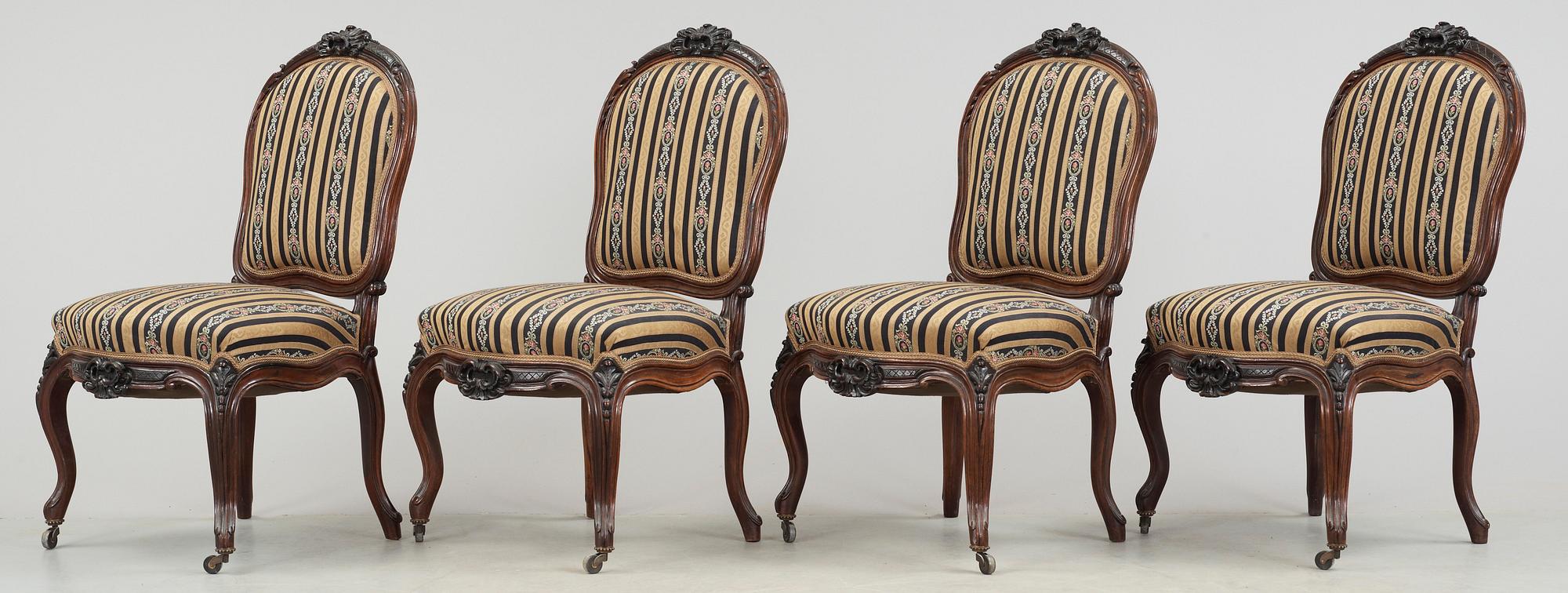 STOLAR, 4 st, rokokostil, 1900-talets början.