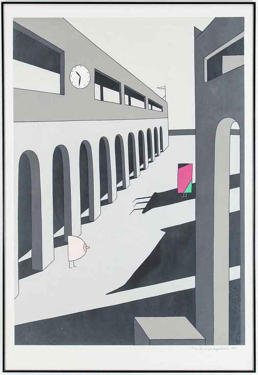 Silkscreen in colours, 1983, signed in pencil and numbered 64/90.