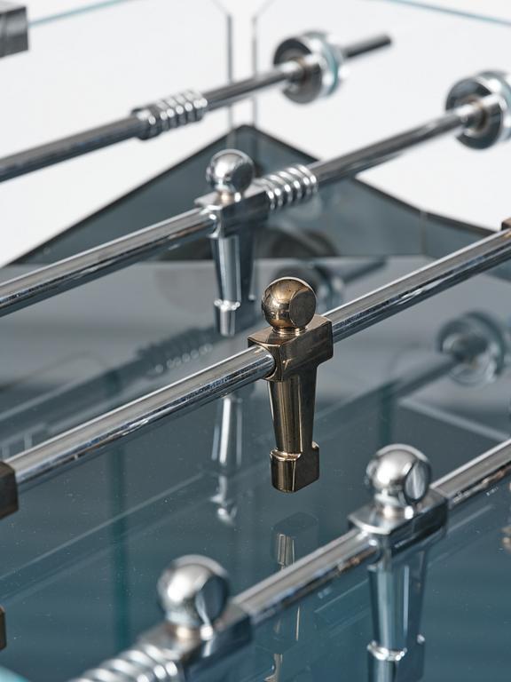 Adriano Design, foosball table, "Cristallino Classic", Teckell, Italy.