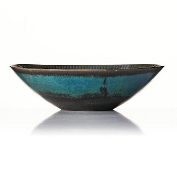 Stig Lindberg, a stoneware bowl, Gustavsberg Studio, Sweden, 1963.