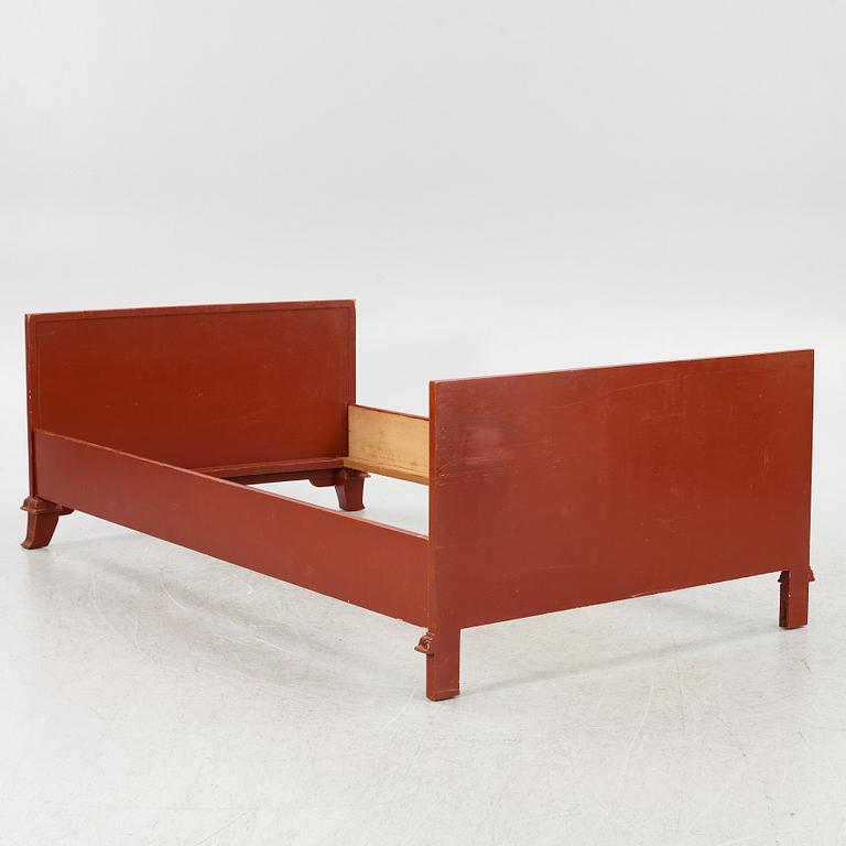 Axel Einar Hjorth, a pair of "Åbo" bed frames, Nordiska Kompaniet, Swedish Grace, 1920s-30s.