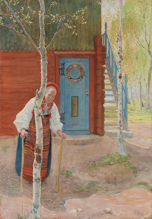 Carl Larsson, "Gumman i Maj månad".