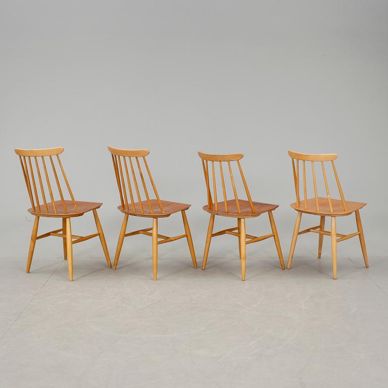 STOLAR, 4 st, "Fanett", Ilmari Tapiovaara, Edsbyverken, 1950-tal.