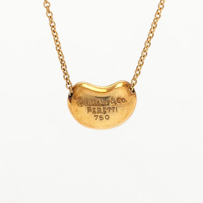 Tiffany & Co, Elsa Peretti, an 18K gold 'Bean' necklace.