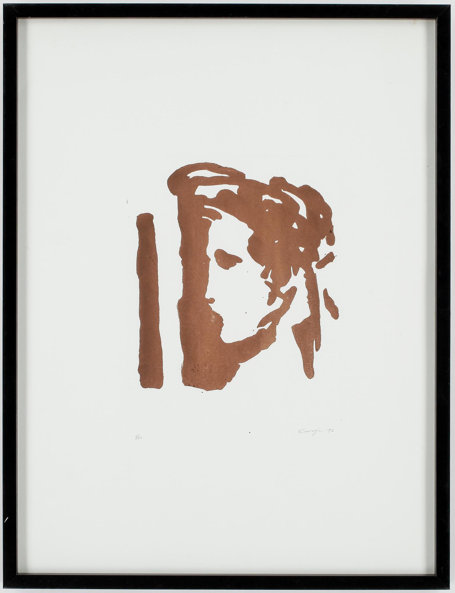 ELISABETH JANSSON, färglitografi, signerad och numrerad 6/60,