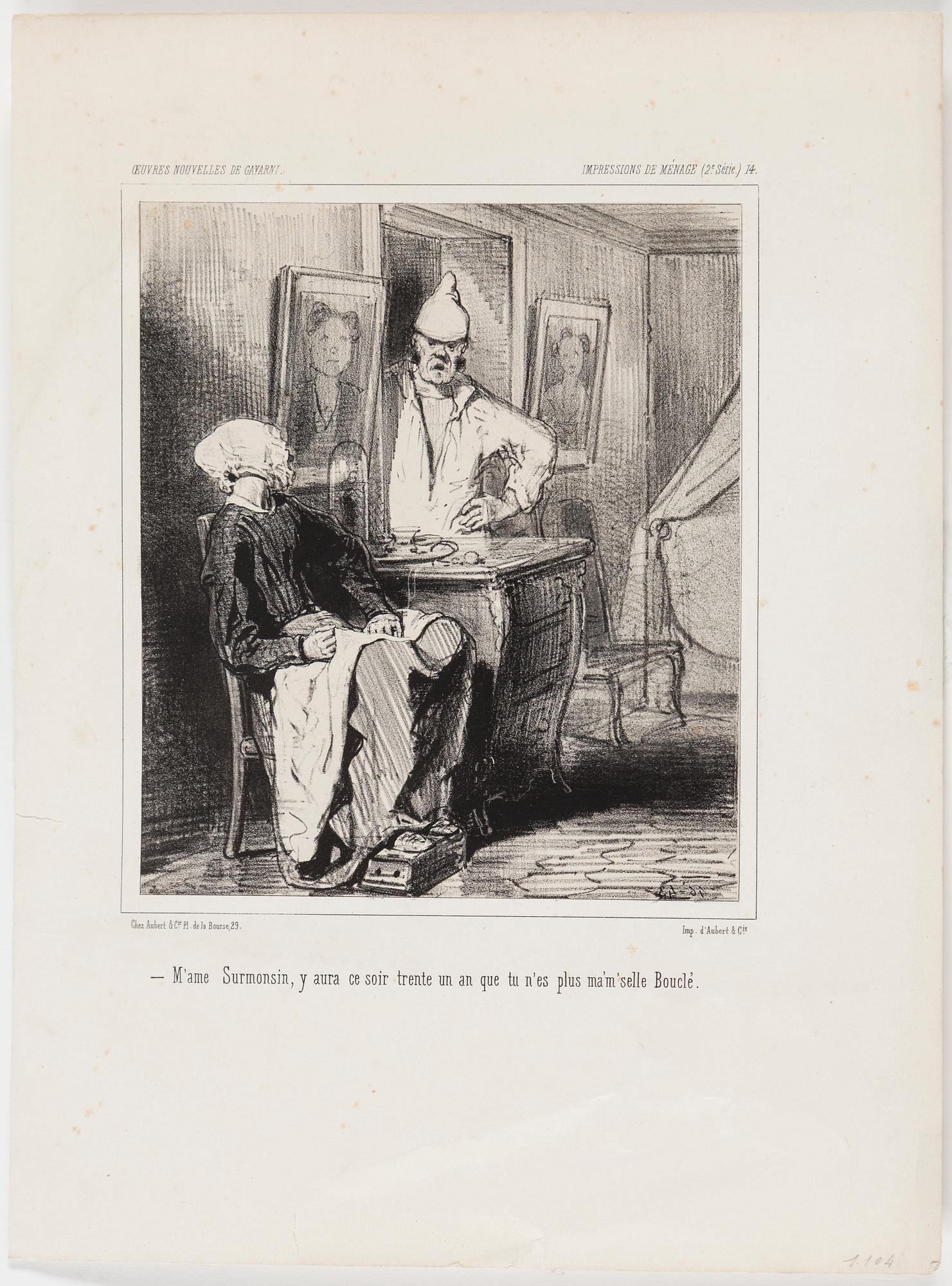 HONORÉ DAUMIER, lithographs, 7, stamped signature.