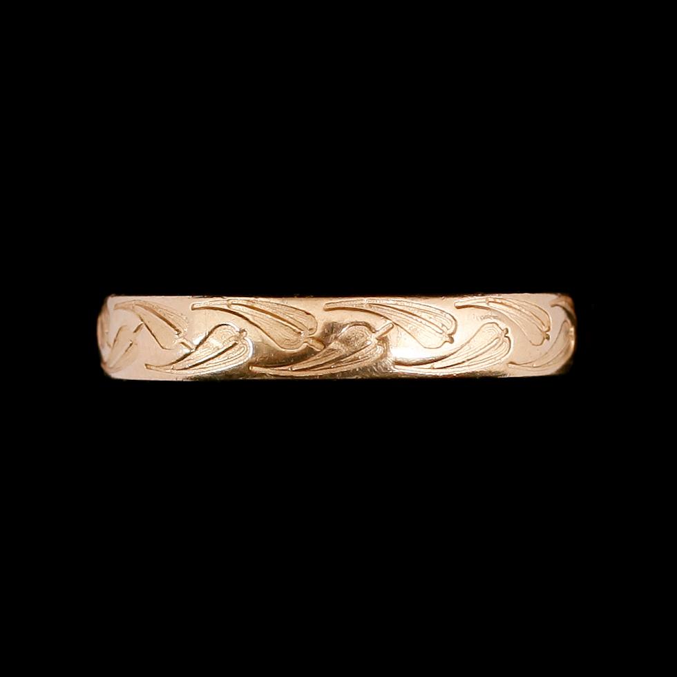 RING, 18 k guld. Vikt 7 g.