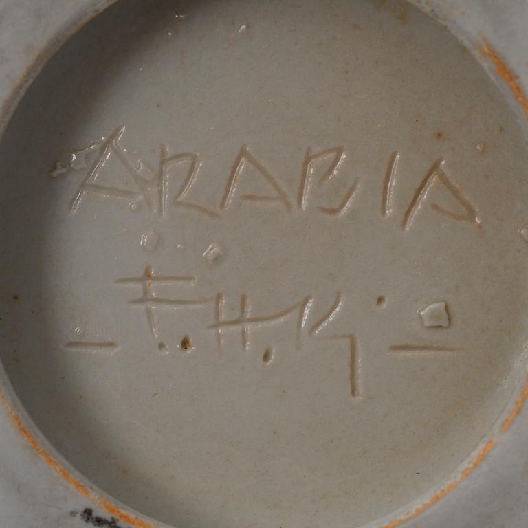 FRIEDL HOLZER-KJELLBERG, KERAMIKSKÅL. Sign. Arabia F.K.H.