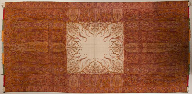 SJAL, PAISLEY. Sekelskiftet 18/1900. Ca 335x167 cm.