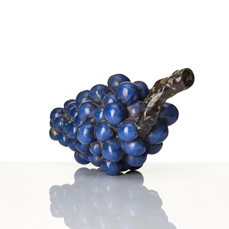 Hans Hedberg, a faience sculpture of a bunch of grapes, Biot, France.
