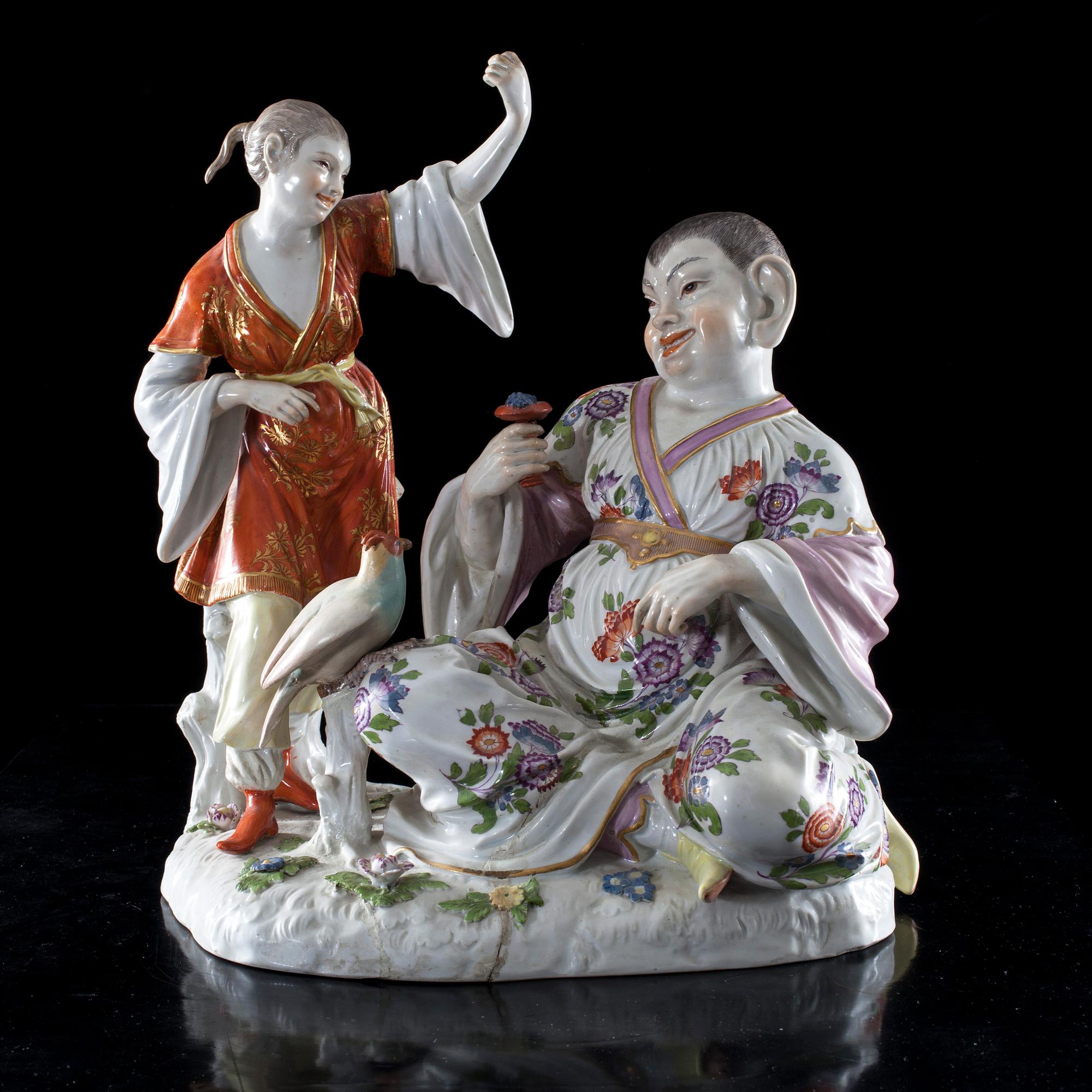 FIGURIN, porslin, Meissen 1900-talets början.