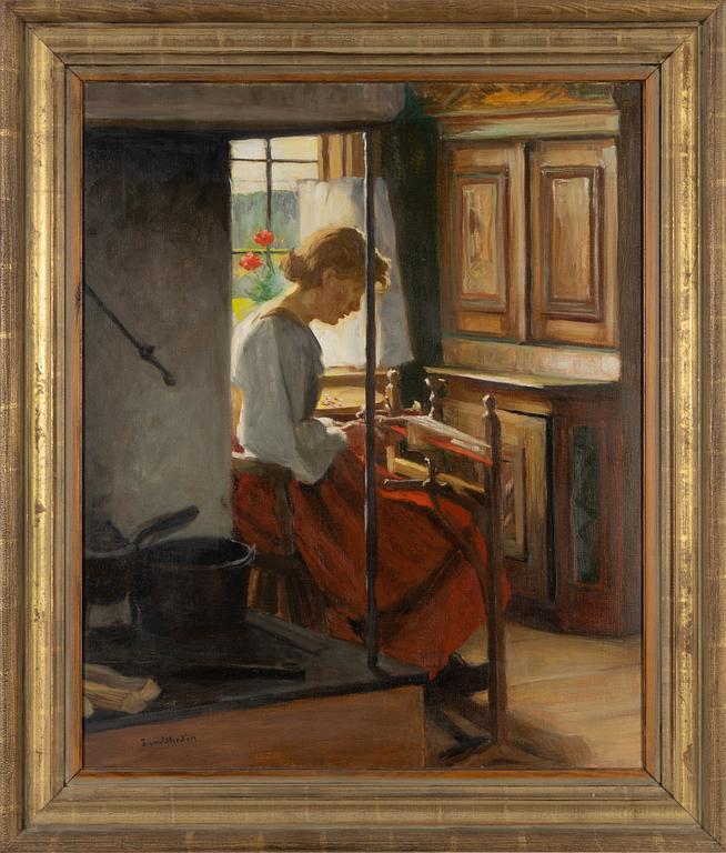 Sam Uhrdin, oil on canvas, signed. dated 1953 verso.