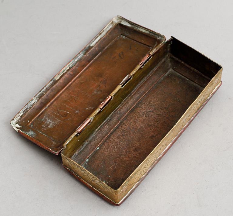 DOSA, koppar och mässing, sannolikt 1700-tal.