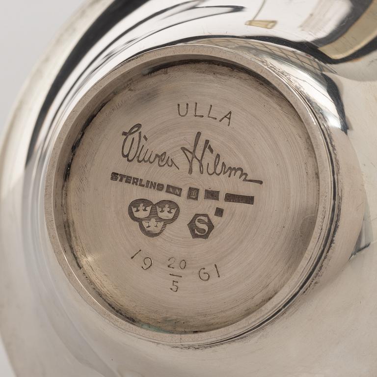 Wiwen Nilsson, skål, sterlingsilver, Anders Nilsson, Lund 1960.
