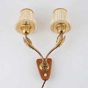 Harald Notini, wall lamps 1 pair, model "8651", Arvid Böhlmarks Lampfabrik, 1940s-50s.