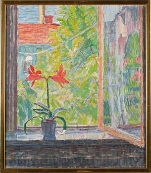 FRANS TIMÉN, olja på pannå, signerad.