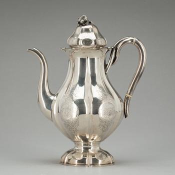 KAFFEKANNA, silver Dahlgren 1853. Vikt ca 590 gram.