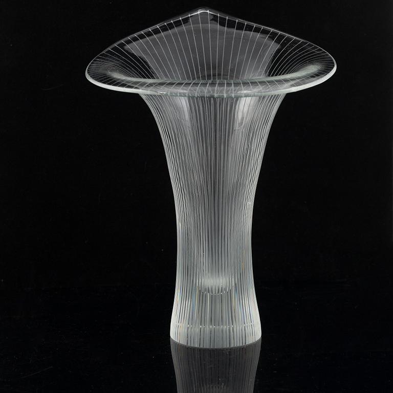 Tapio Wirkkala, a 'Kantarelli' glass vase, Iittala, Finland.