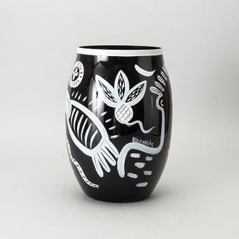 ULRICA HYDMAN-VALLIEN, a signed Kosta Boda glass vase.