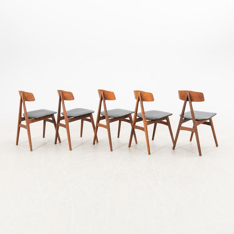 Bengt Ruda stolar 5 st "Nizza" för IKEA 1950-tal.