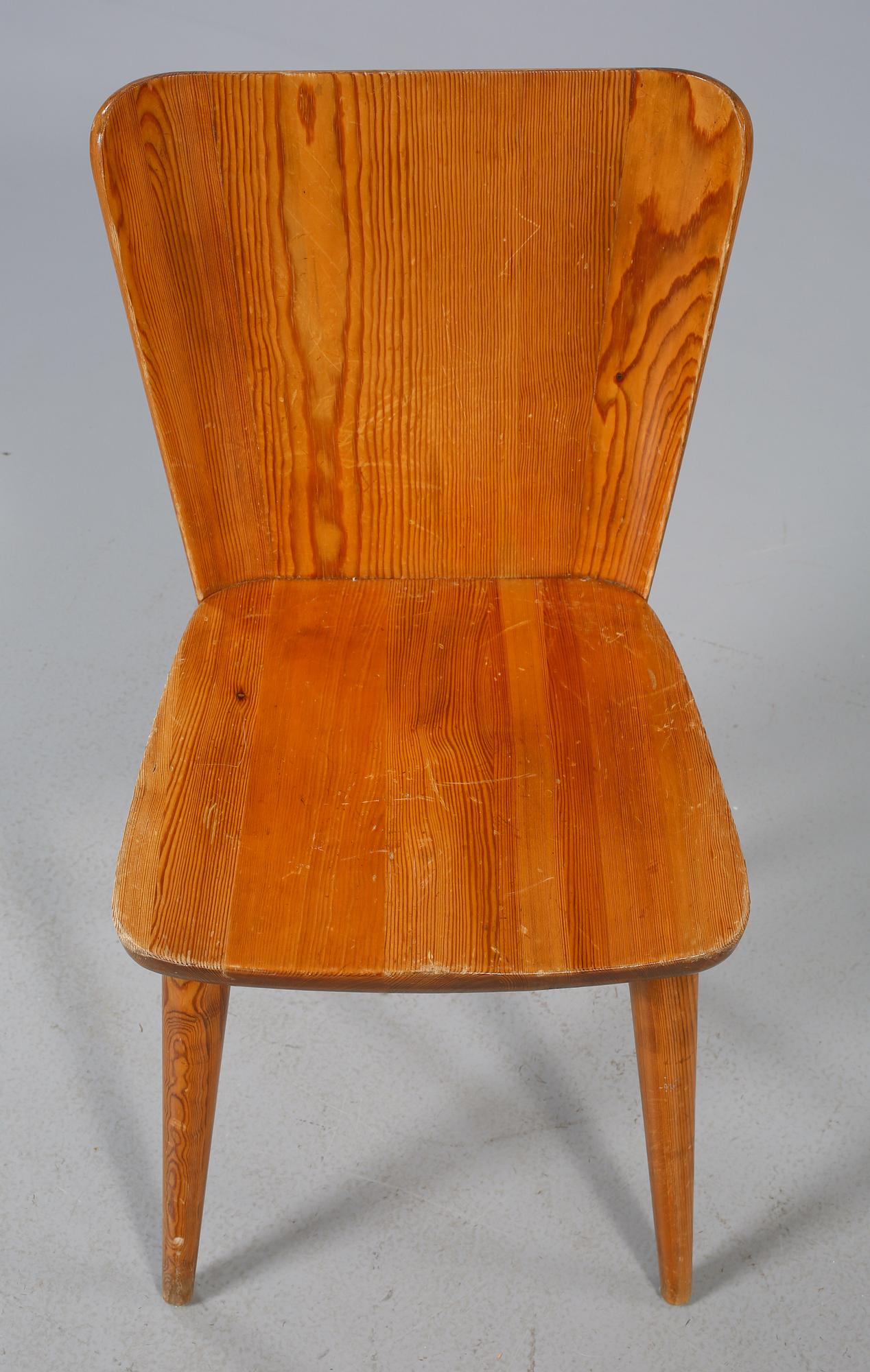 STOLAR, 4 st, "modell 510", Svensk Fur, Göran Malmvall, Karl Andersson och söner, 1900-talets andra hälft.