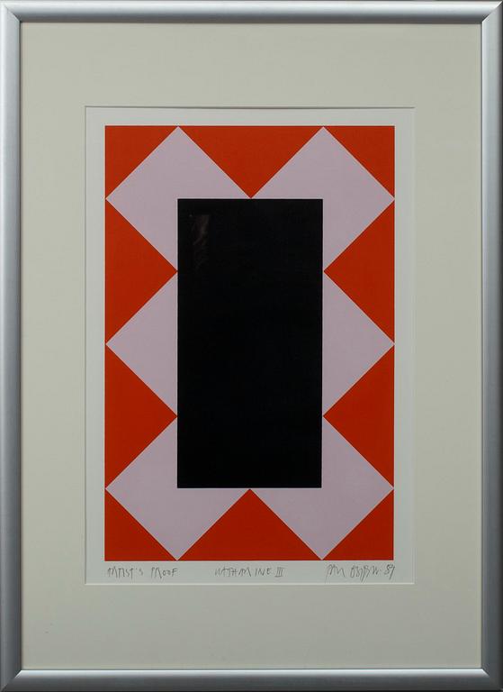 PAUL OSIPOW, serigrafi, sign. och dat. -89.