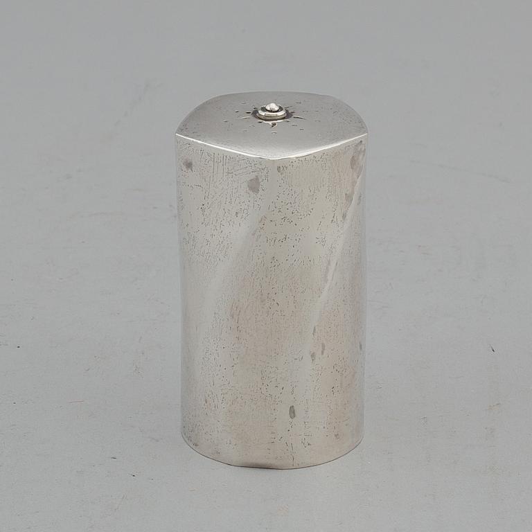 A Swedish 20th century silver sugar-caster, mark of Carl Nyström, Stockholm 1961.