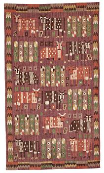 185. Märta Måås-Fjetterström, A DRAPE, "Korna", flat weave, ca 251 x 142,5 cm, signed MMF.