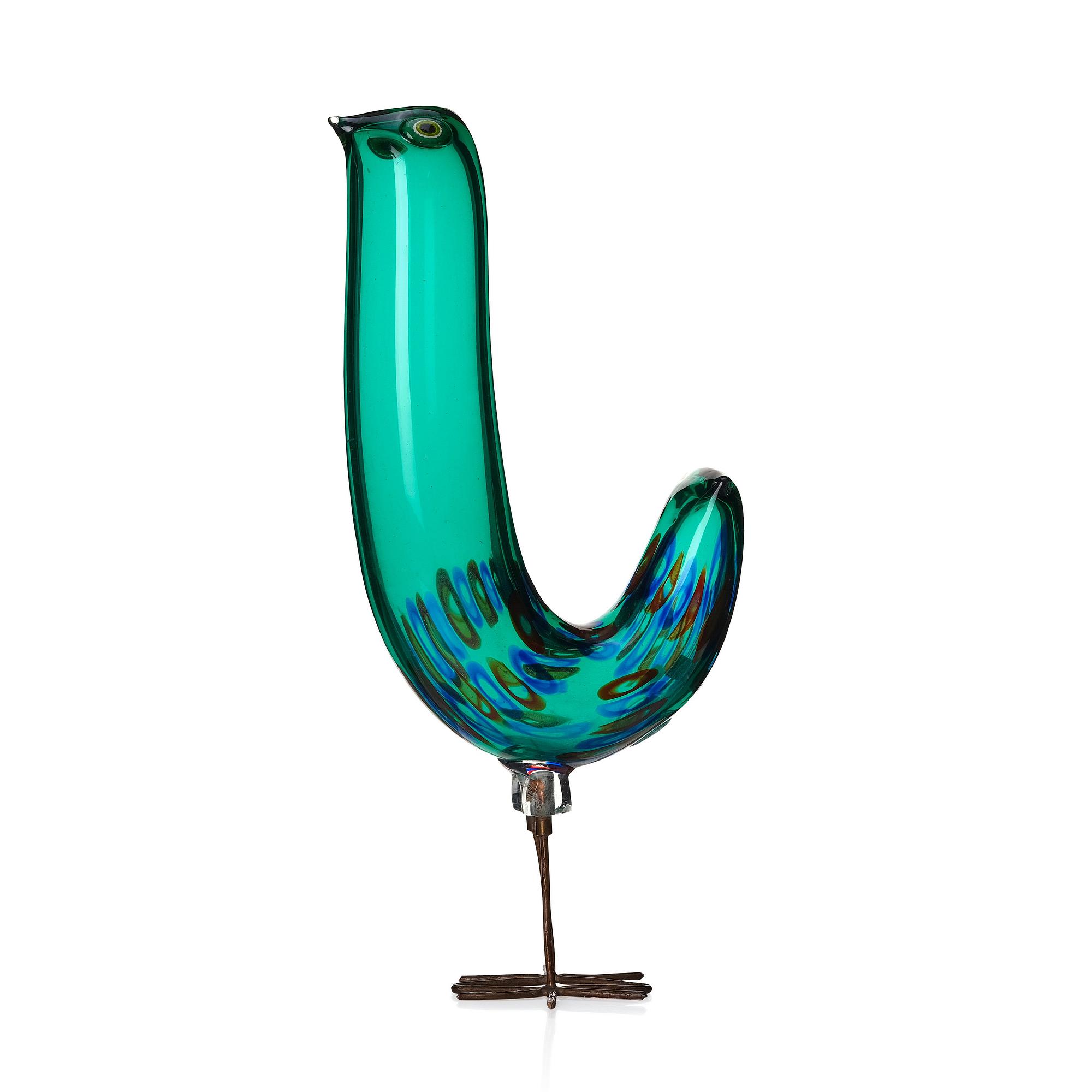 Alessandro Pianon, a 'Pulcino' glass sculpture of a bird, Vistosi, Italy 1960s.
