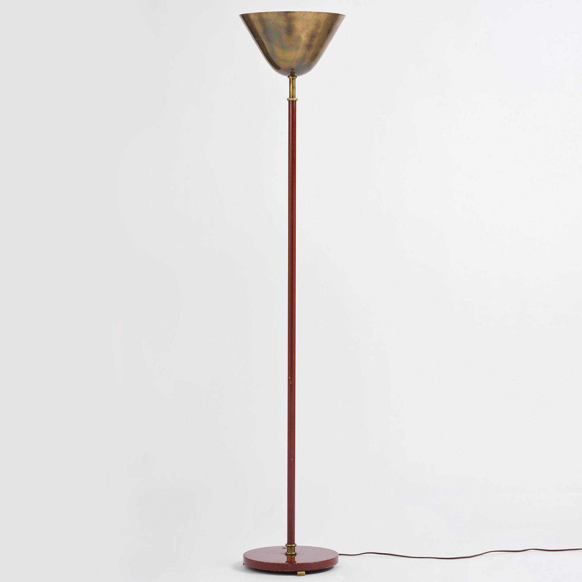 Carl-Axel Acking, a floor lamp model "2646", Bröderna Malmströms Metallvarufabrik, Malmö, 1940-50s.