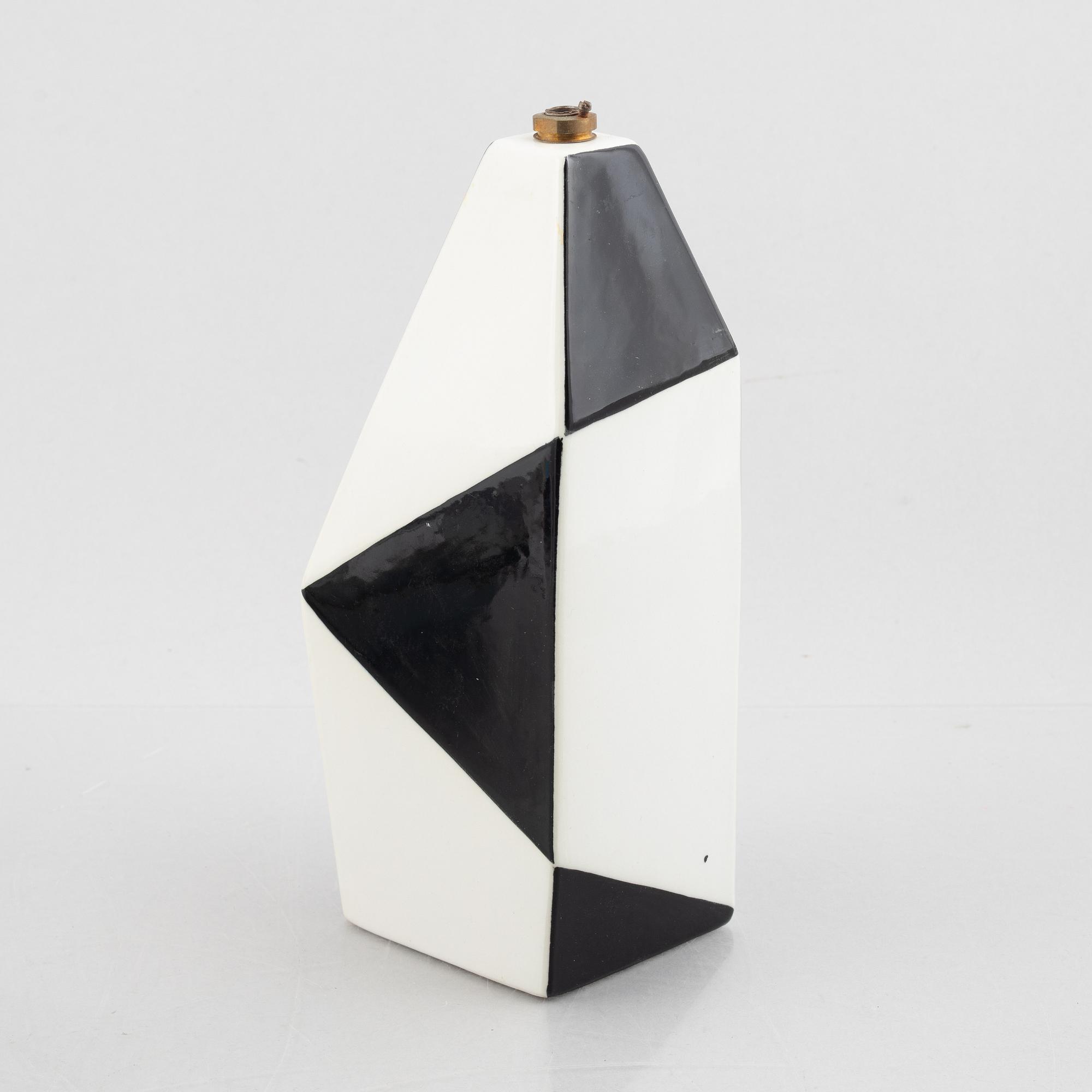 Carl-Harry Stålhane, lamp base, stoneware, Rörstrand.