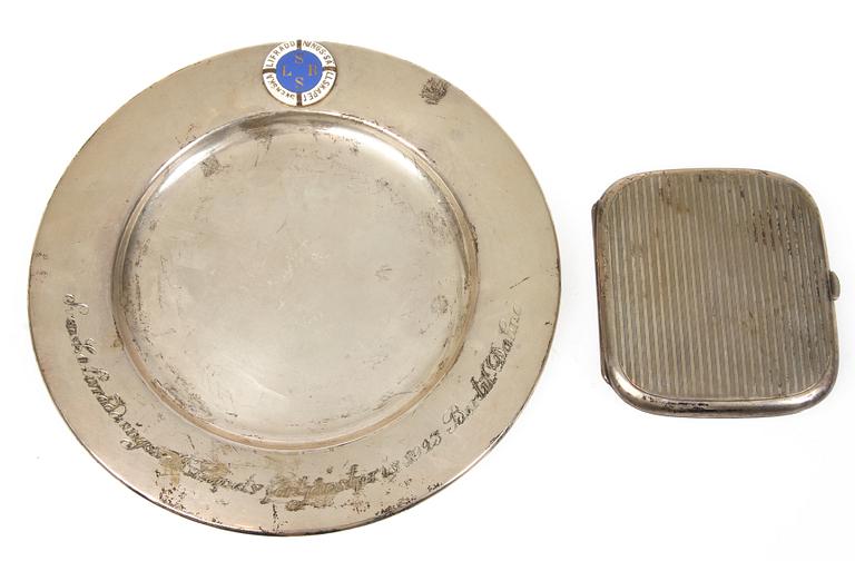 PARTI SILVER, 12 delar, bl a Georg Jensen, 1800/1900-tal, ca 600 g.