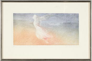 KAZUMI HIASSA, 3 st, etsningar, signerade och dat 76-79, Japan.