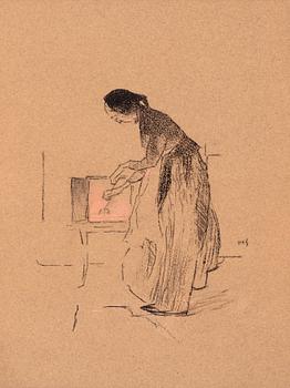 68. Helene Schjerfbeck, "BY THE FIRE".