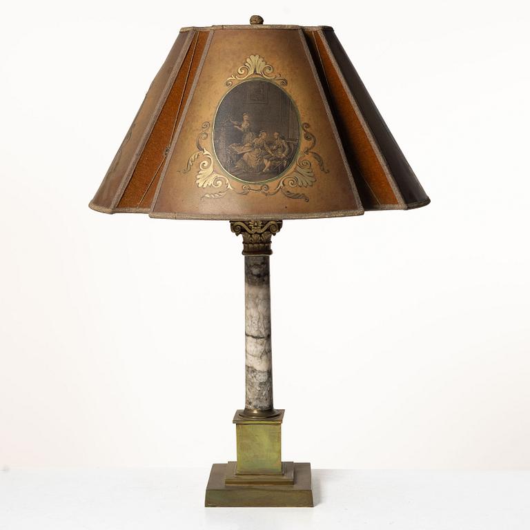 Bordslampa, omkring 1900.
