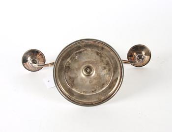 KANDELABER, art decostil, nysilver.