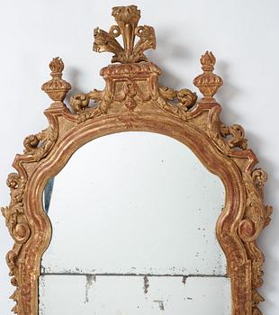 A presumaly German late Baroque mirror, first part of the 18th century.