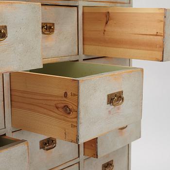 A drawer compartment, first half of the 20th century.