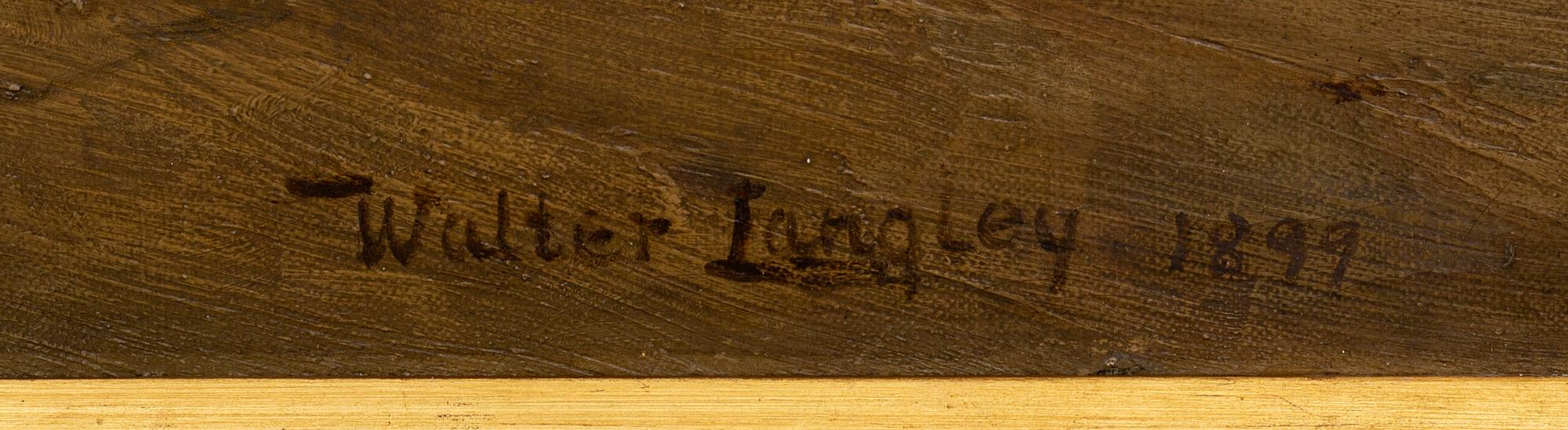 WALTER LANGLEY, oil on canvas, signed Walter Langley and dated 1899.