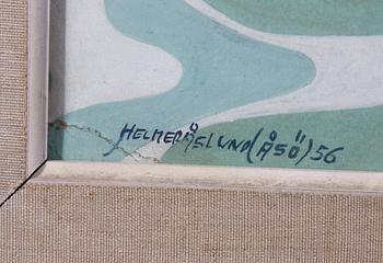 ÅSLUND, HELMER, (ÅSÖ), Gouache på papper, sign o dat. -56.