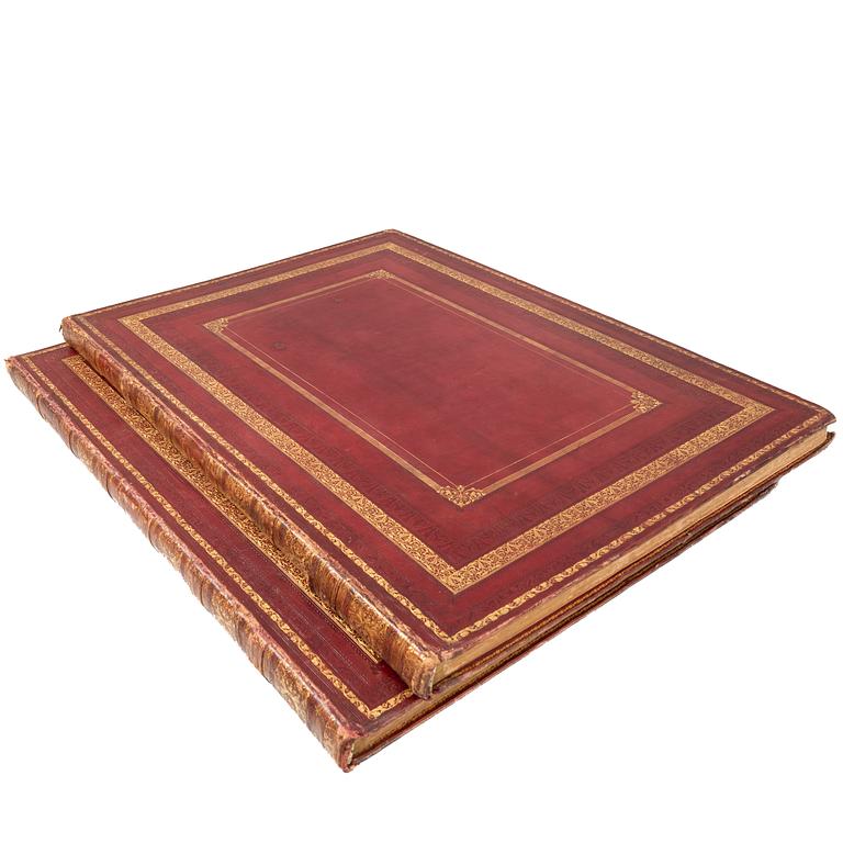 Books, 2 volumes, "The Dramatic Works of Shakespeare", John & Josiah Boydell, London, 1803.