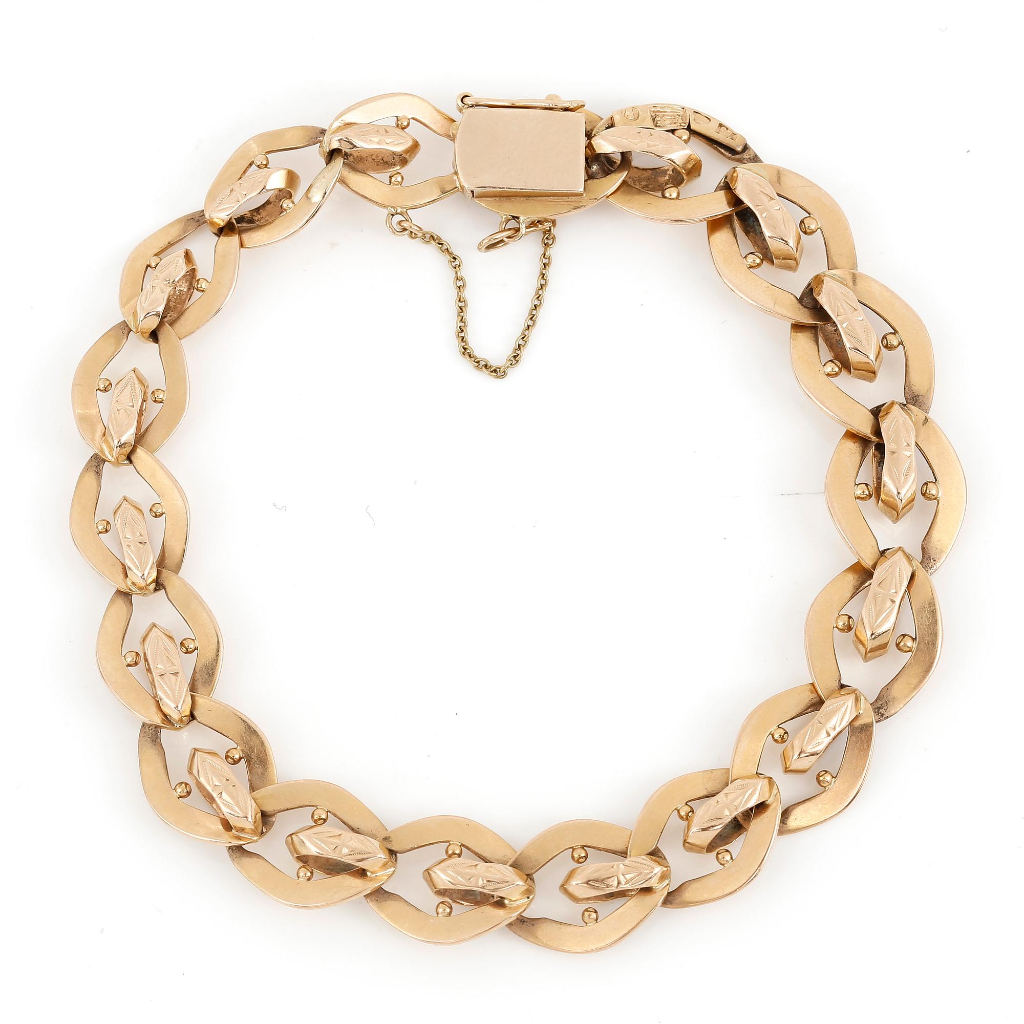 ARMBAND, Stockholm, 1920, 18K guld.